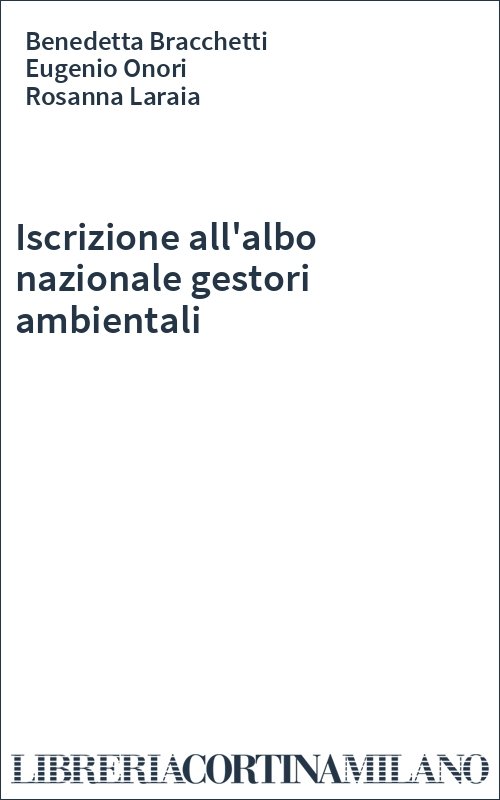 Iscrizione all'albo nazionale gestori ambientali