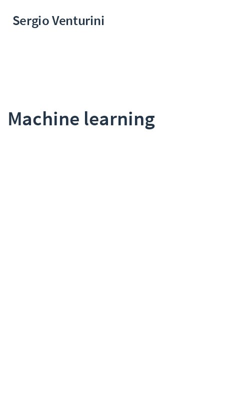 Machine learning