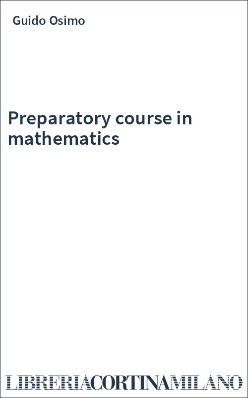 Preparatory course in mathematics