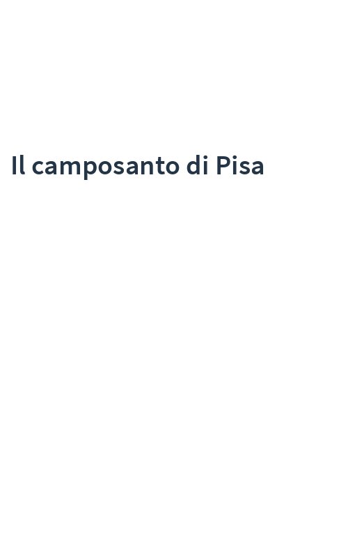 Il camposanto di Pisa