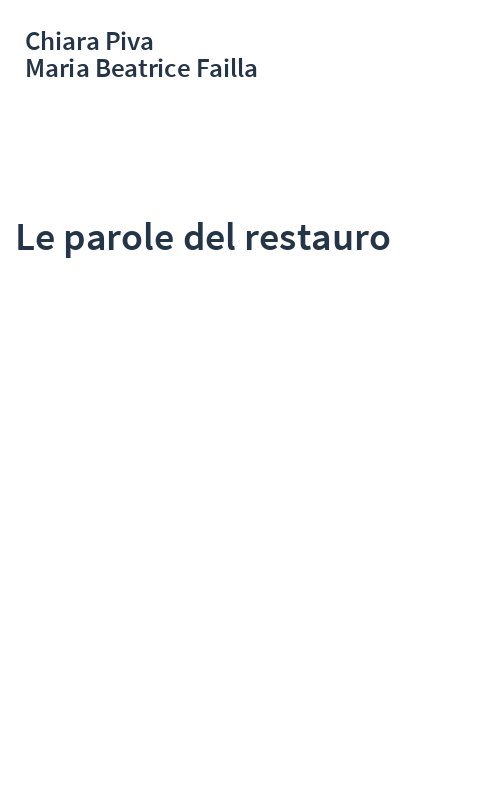 Le parole del restauro