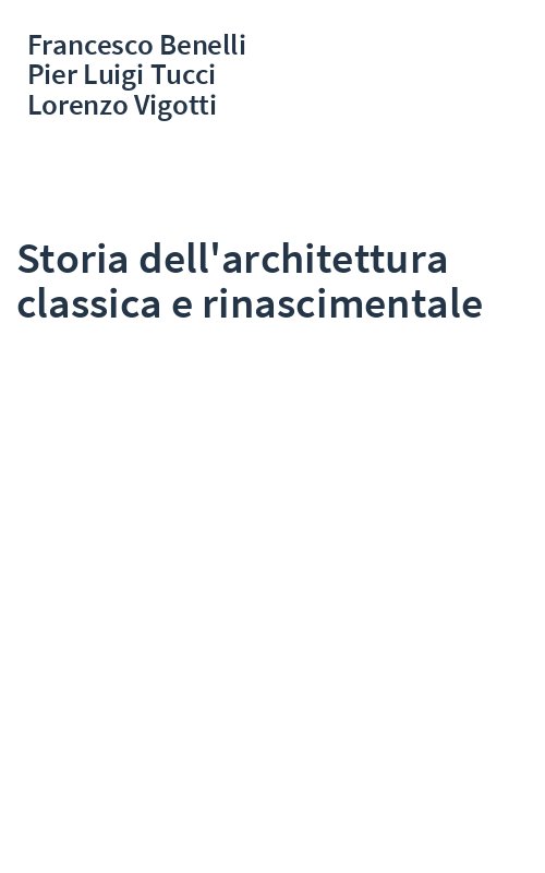 Storia dell'architettura classica e rinascimentale