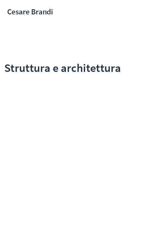 Struttura e architettura