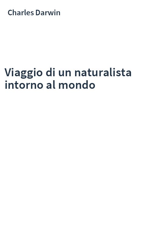 Viaggio di un naturalista intorno al mondo