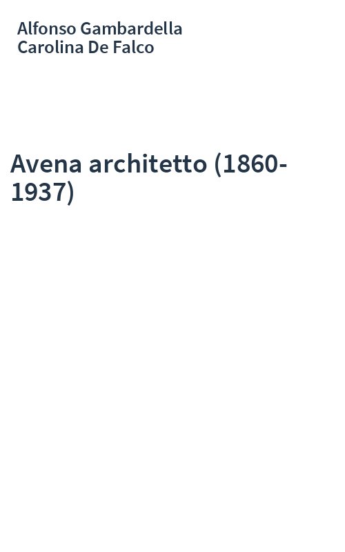 Avena architetto (1860-1937)