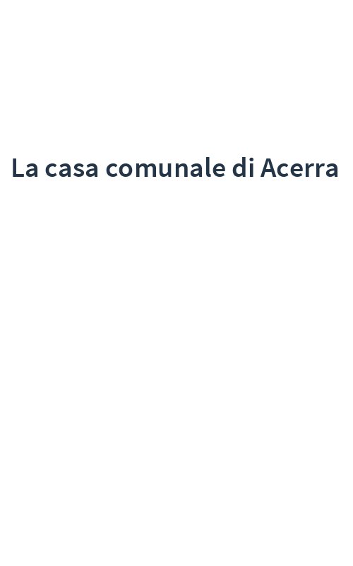La casa comunale di Acerra