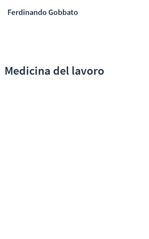 Medicina del lavoro