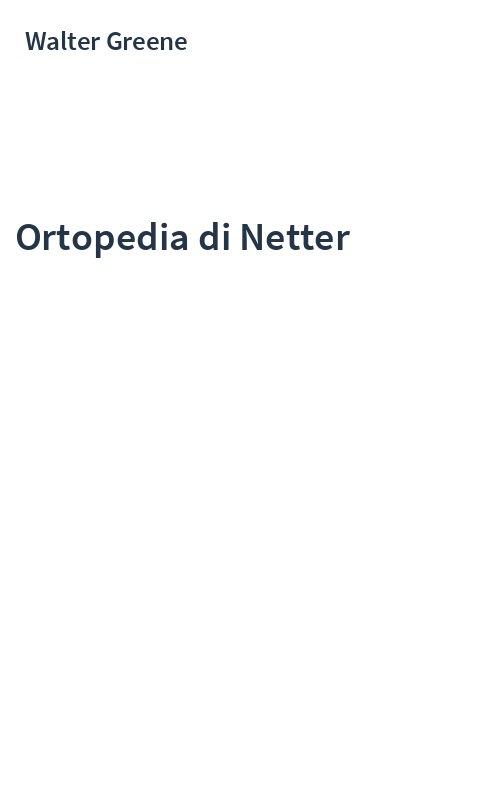 Ortopedia di Netter