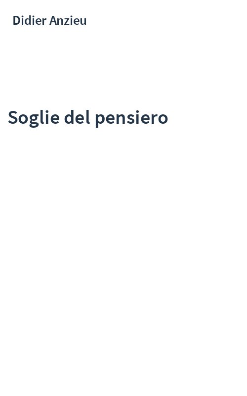 Soglie del pensiero
