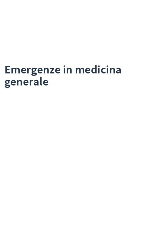 Emergenze in medicina generale