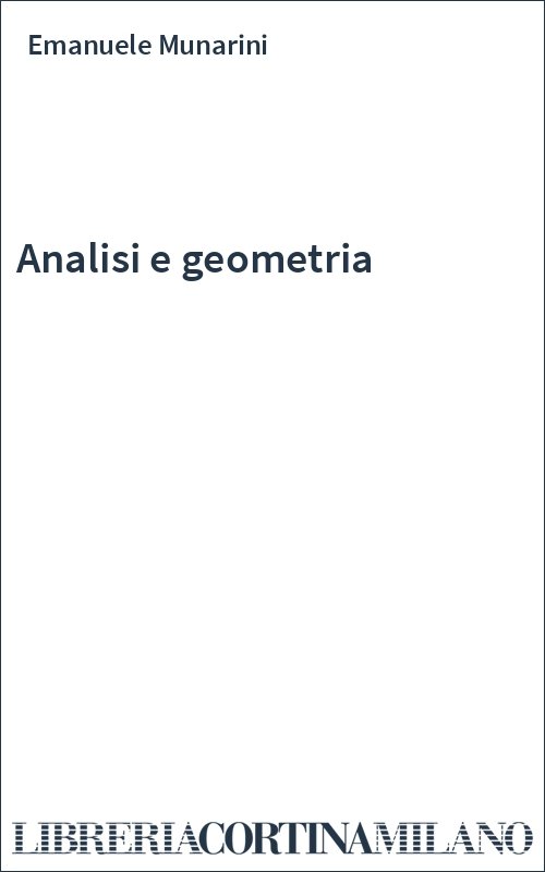 Analisi e geometria