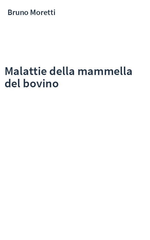 Malattie della mammella del bovino
