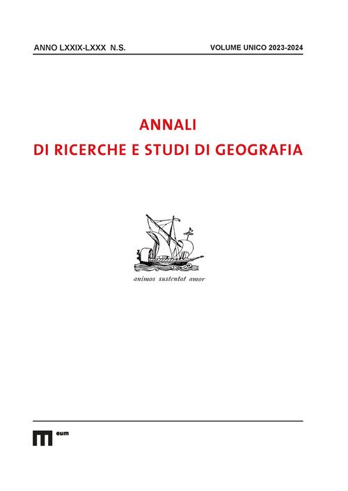 Annali di ricerche e studi di geografia (2023-2024)