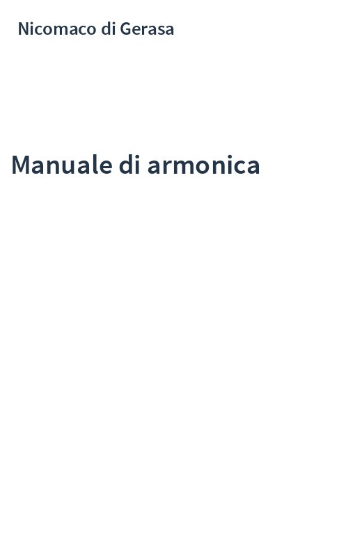 Manuale di armonica