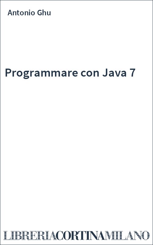 Programmare con Java 7