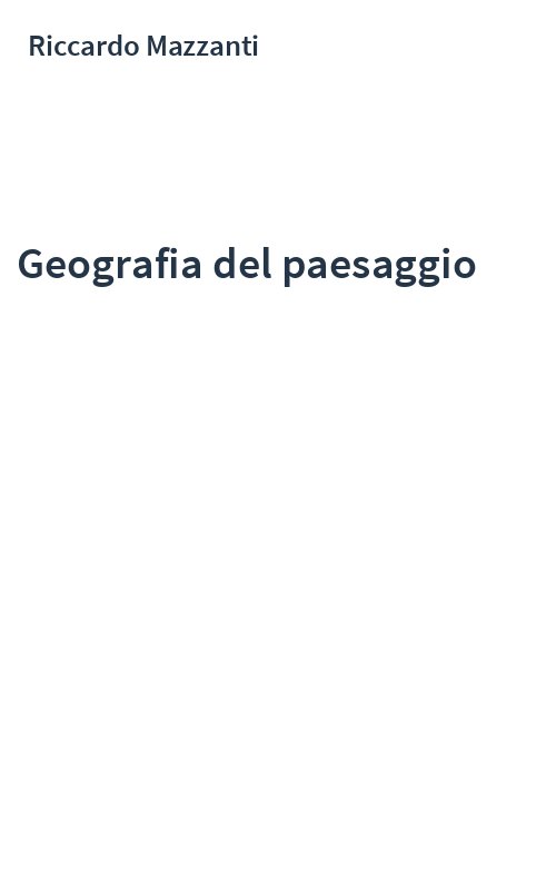 Geografia del paesaggio