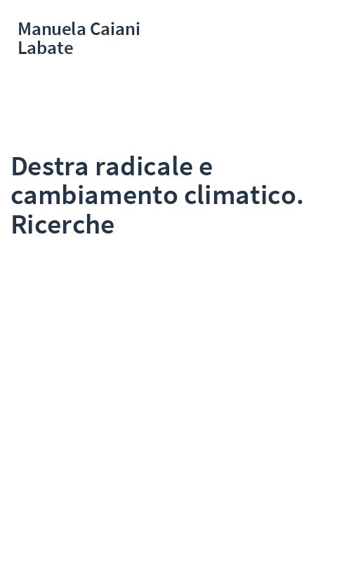 Destra radicale e cambiamento climatico. Ricerche