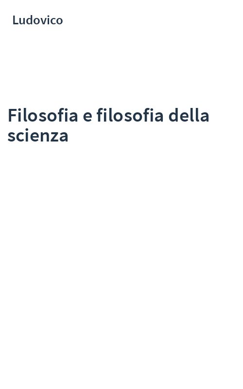 Filosofia e filosofia della scienza