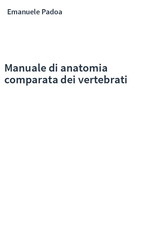 Manuale di anatomia comparata dei vertebrati