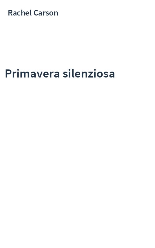 Primavera silenziosa