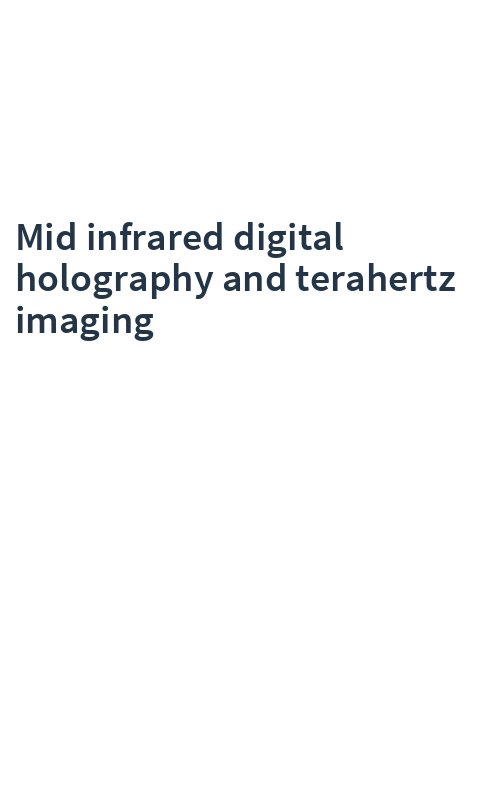 Mid infrared digital holography and terahertz imaging