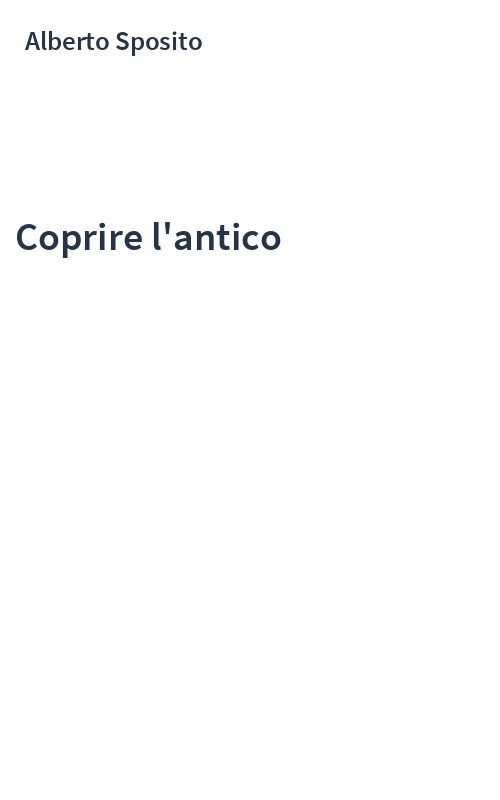 Coprire l'antico