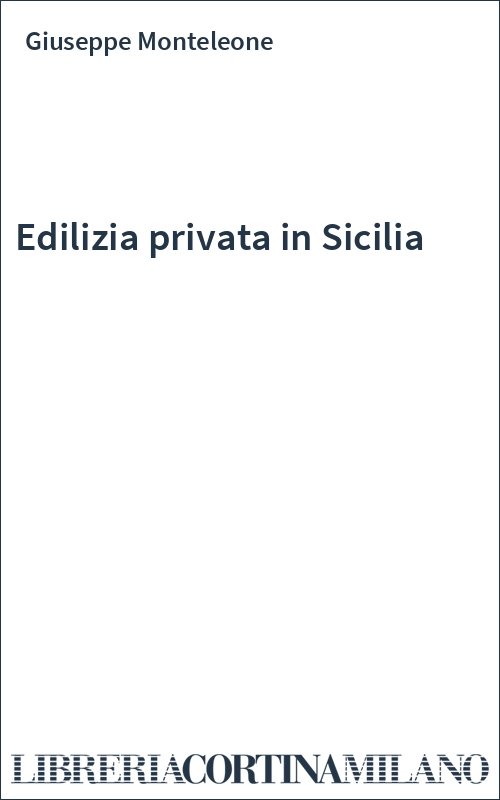 Edilizia privata in Sicilia