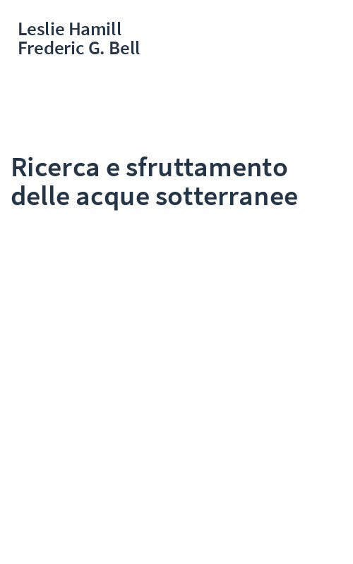 Ricerca e sfruttamento delle acque sotterranee