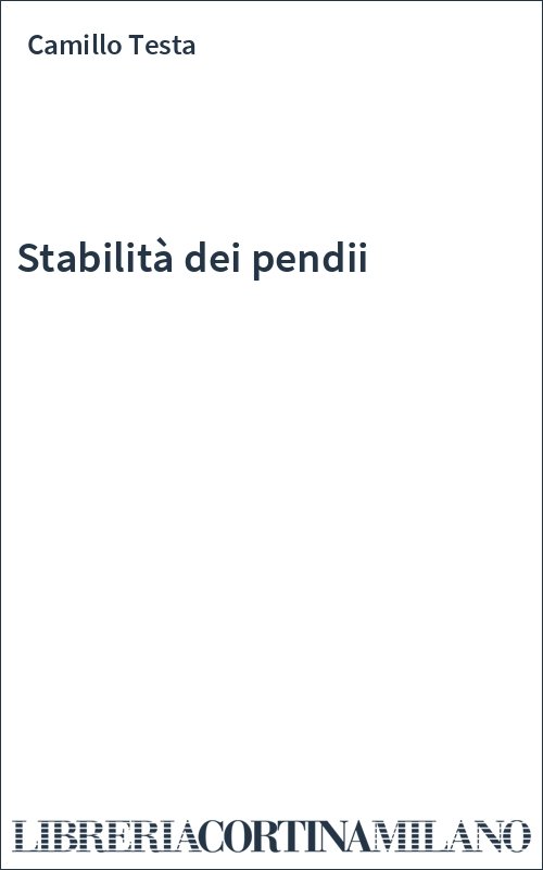 Stabilità dei pendii