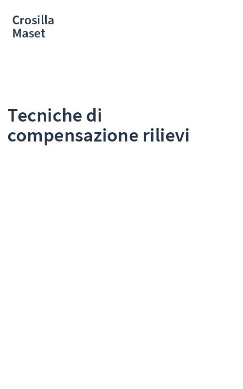 Tecniche di compensazione rilievi