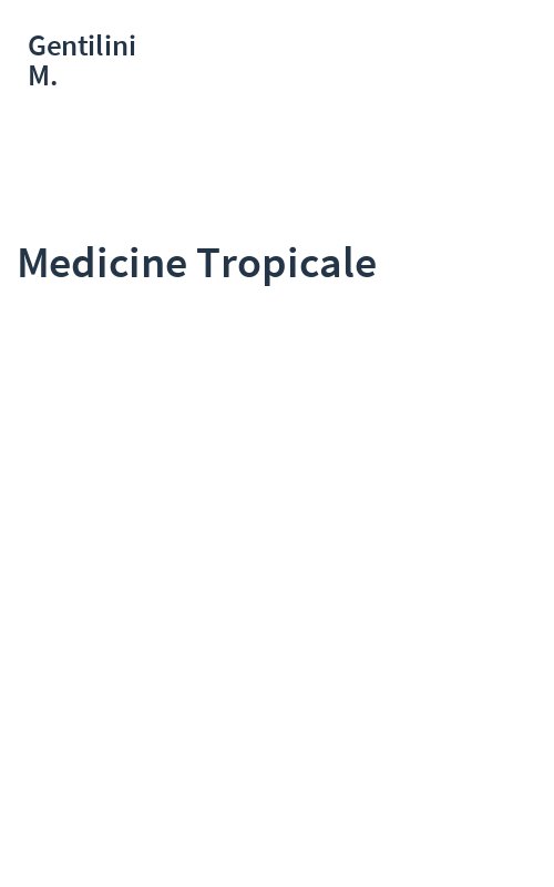 Medicine Tropicale