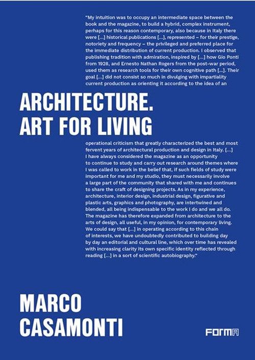 Architecture. Art for living. Area, 1996-2025: editorials