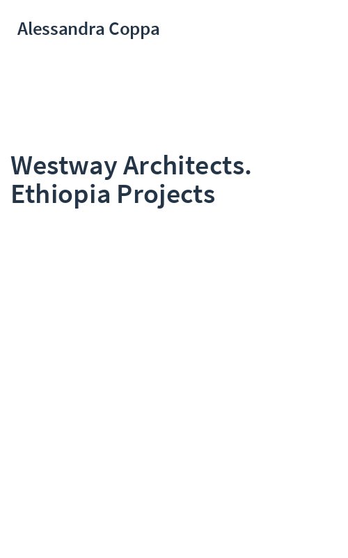 Westway Architects. Ethiopia Projects