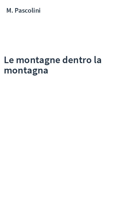Le montagne dentro la montagna
