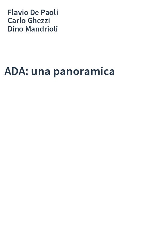 ADA: una panoramica