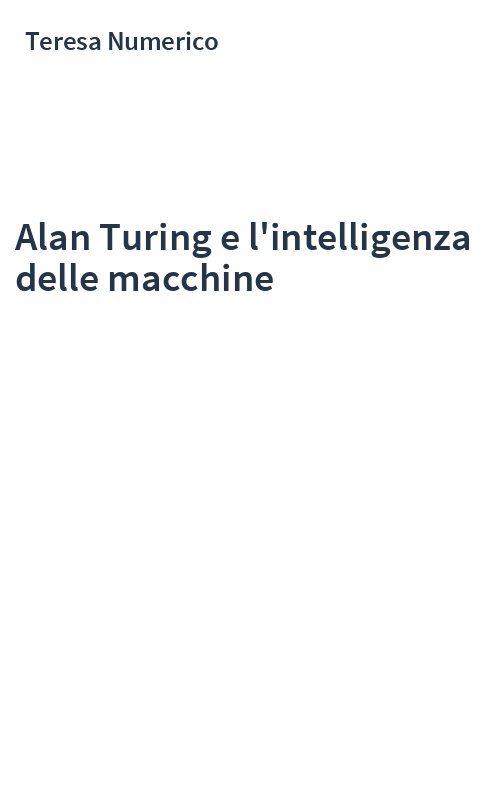 Alan Turing e l'intelligenza delle macchine