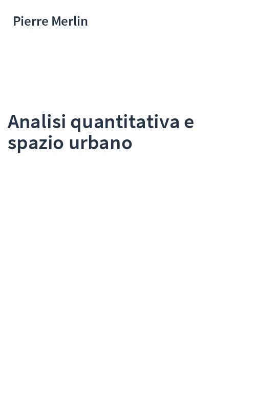 Analisi quantitativa e spazio urbano