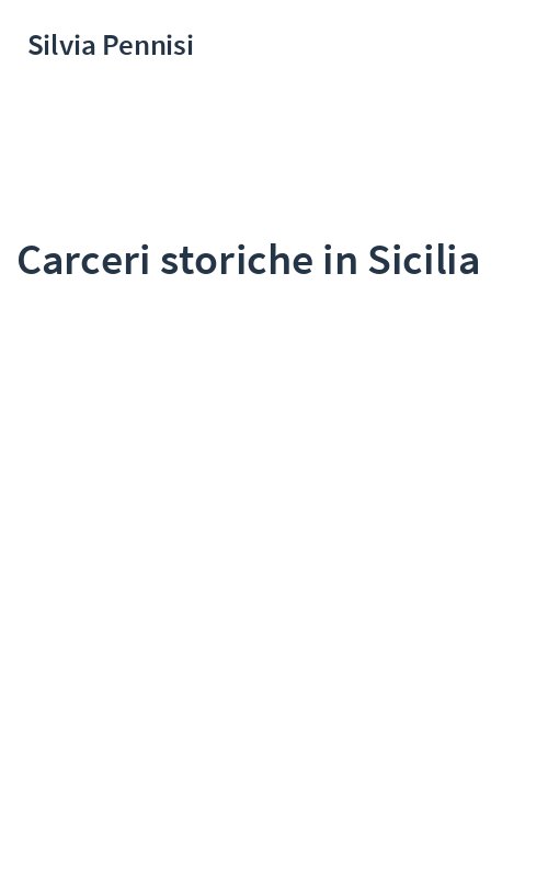 Carceri storiche in Sicilia