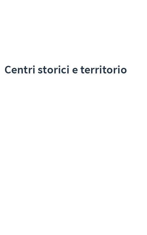 Centri storici e territorio