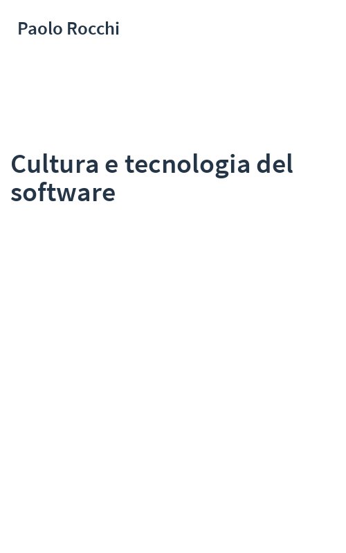 Cultura e tecnologia del software
