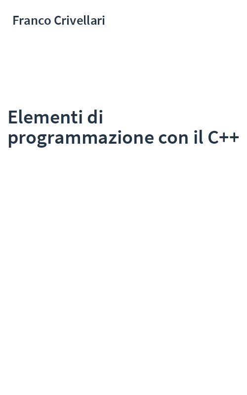 Elementi di programmazione con il C++