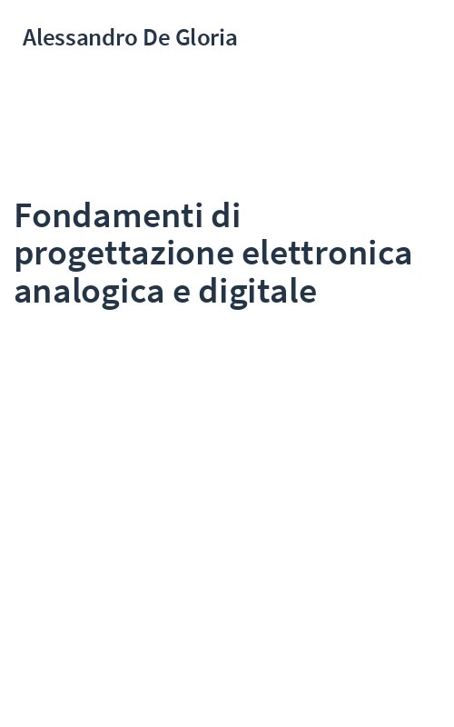 Fondamenti di progettazione elettronica analogica e digitale