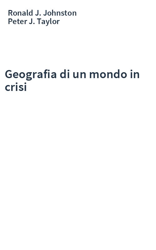 Geografia di un mondo in crisi