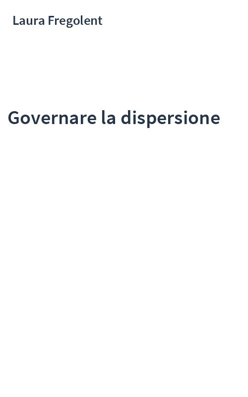 Governare la dispersione