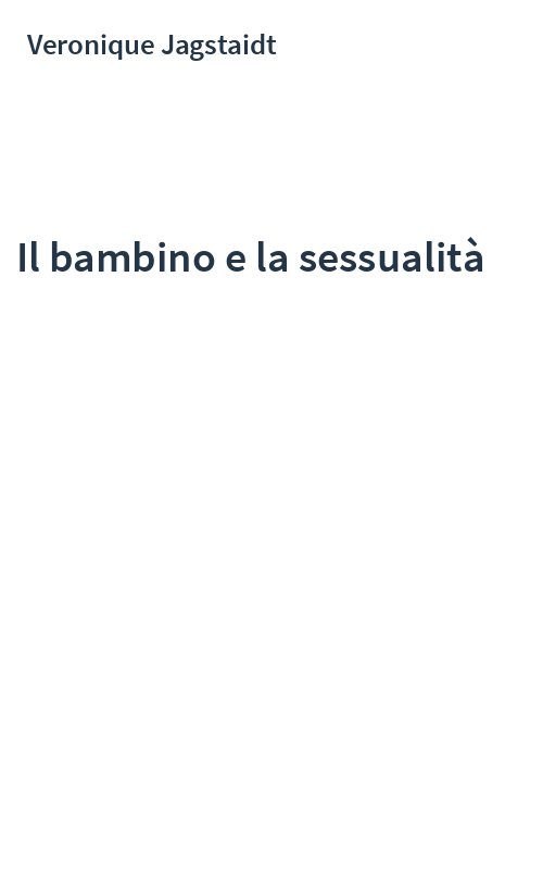 Il bambino e la sessualità