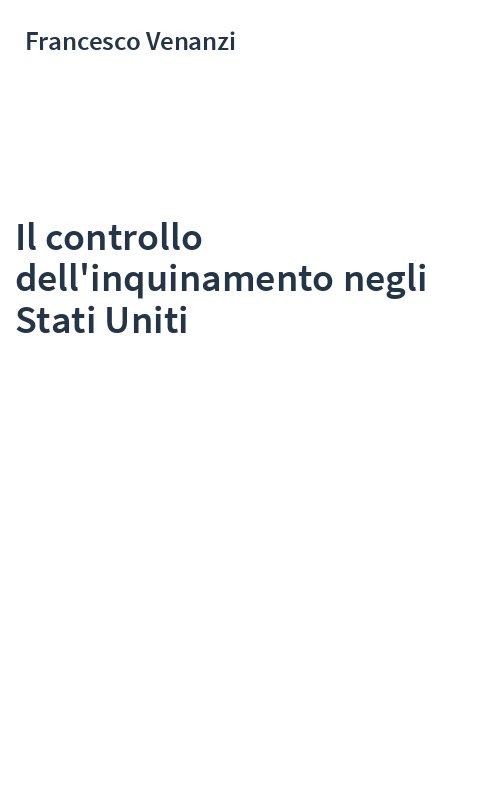 Il controllo dell'inquinamento negli Stati Uniti