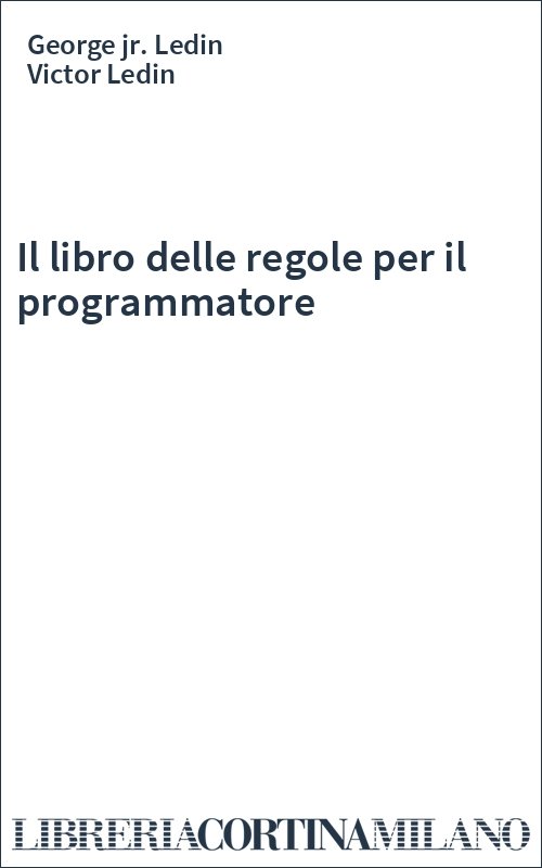 Il libro delle regole per il programmatore