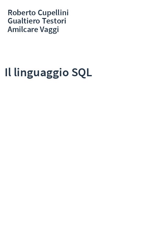 Il linguaggio SQL