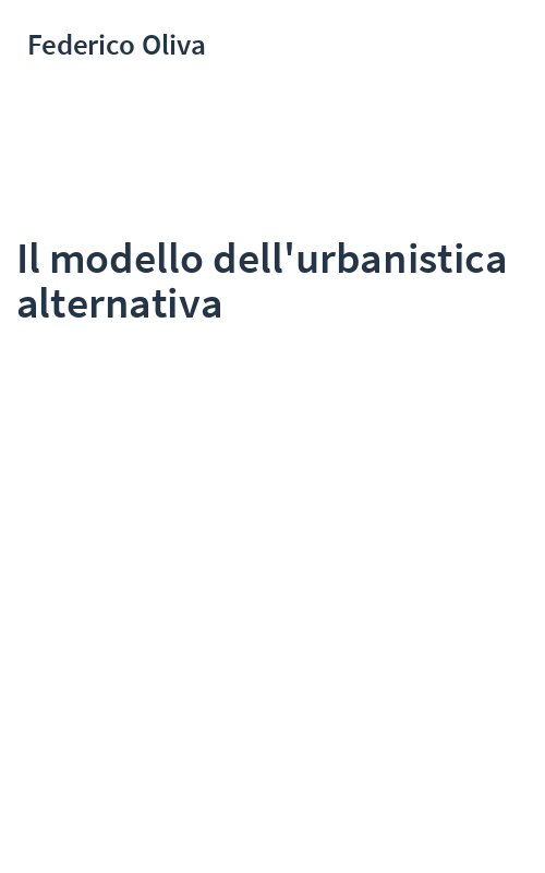 Il modello dell'urbanistica alternativa