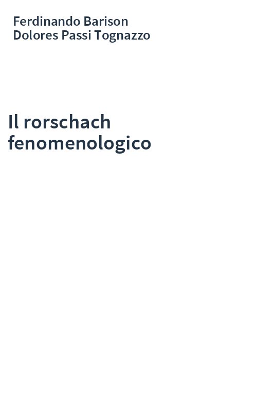 Il rorschach fenomenologico
